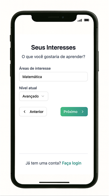 Professor usando aplicativo